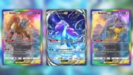 Entei ex, Suicune ex and Raikou ex's cards as seen in the game (Image via The Pokemon Company)
